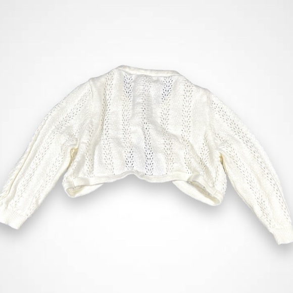 4/$20 Joe Fresh White Cropped Sweater - Picture 3 of 3